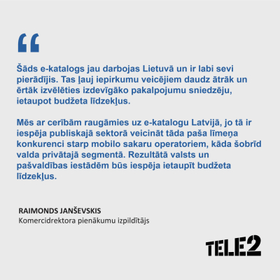 TELE2 par jauno katalogu