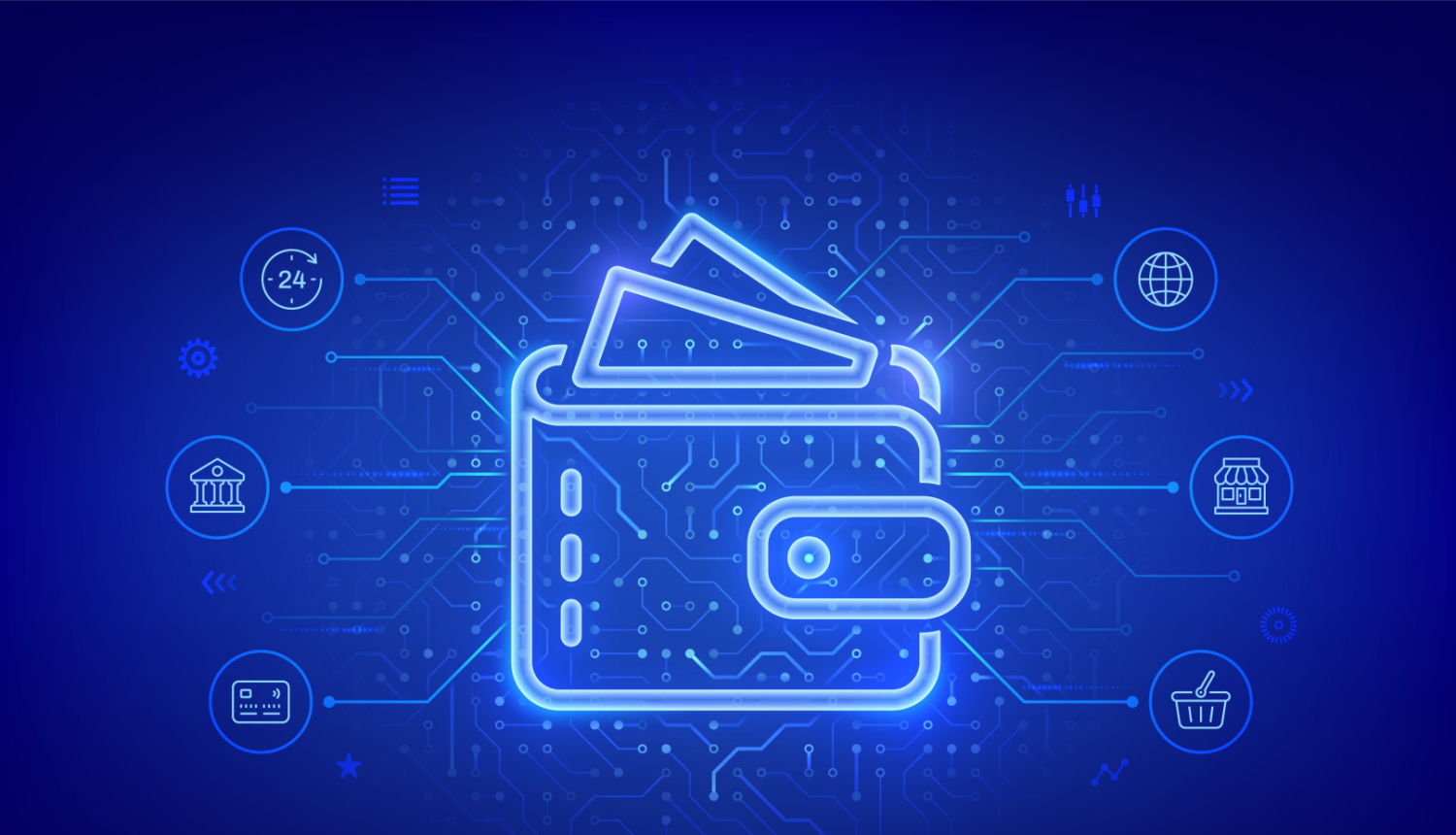 Attēls ar digitālu maku