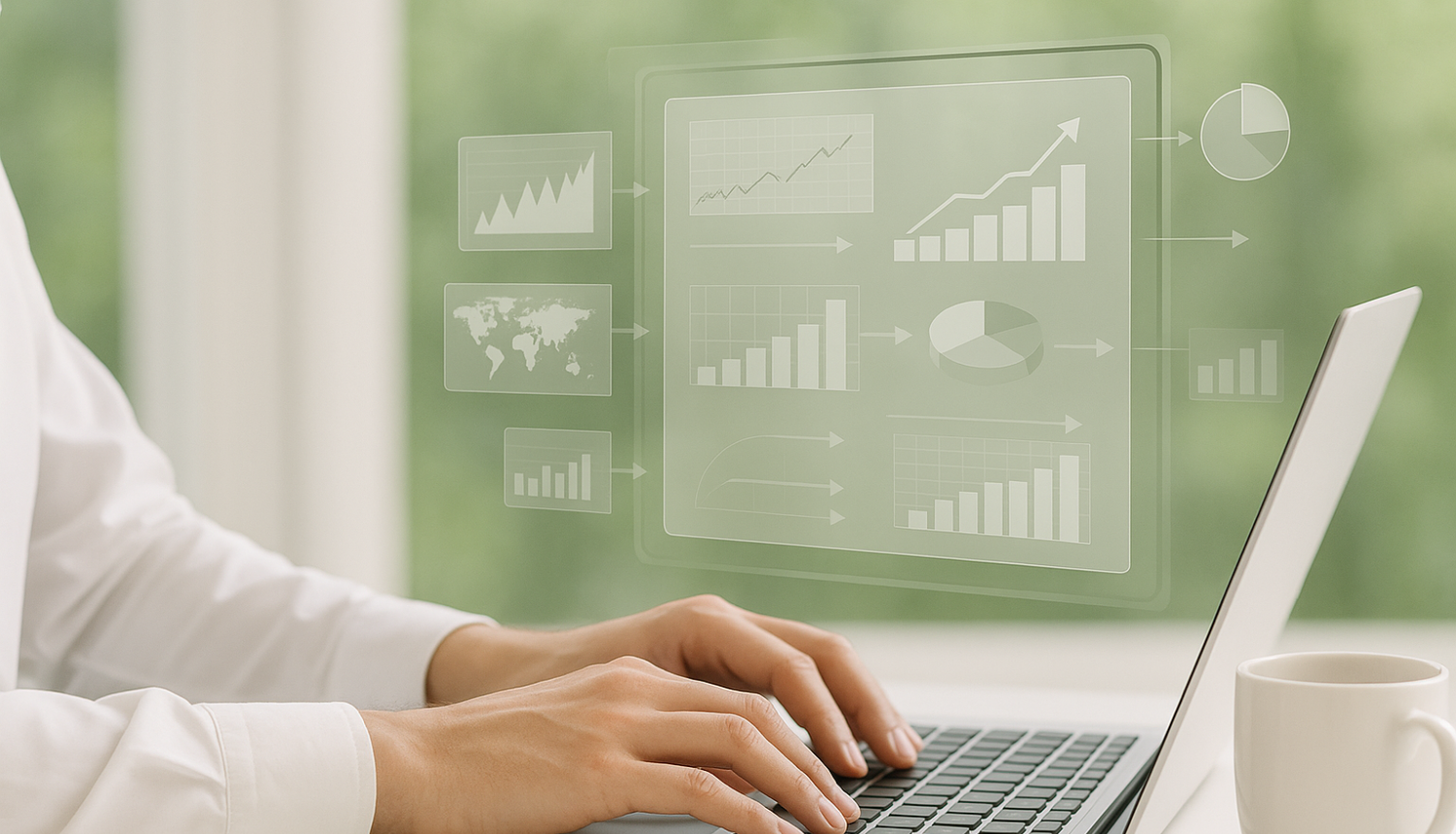 Rokas uz datora klaviatūras