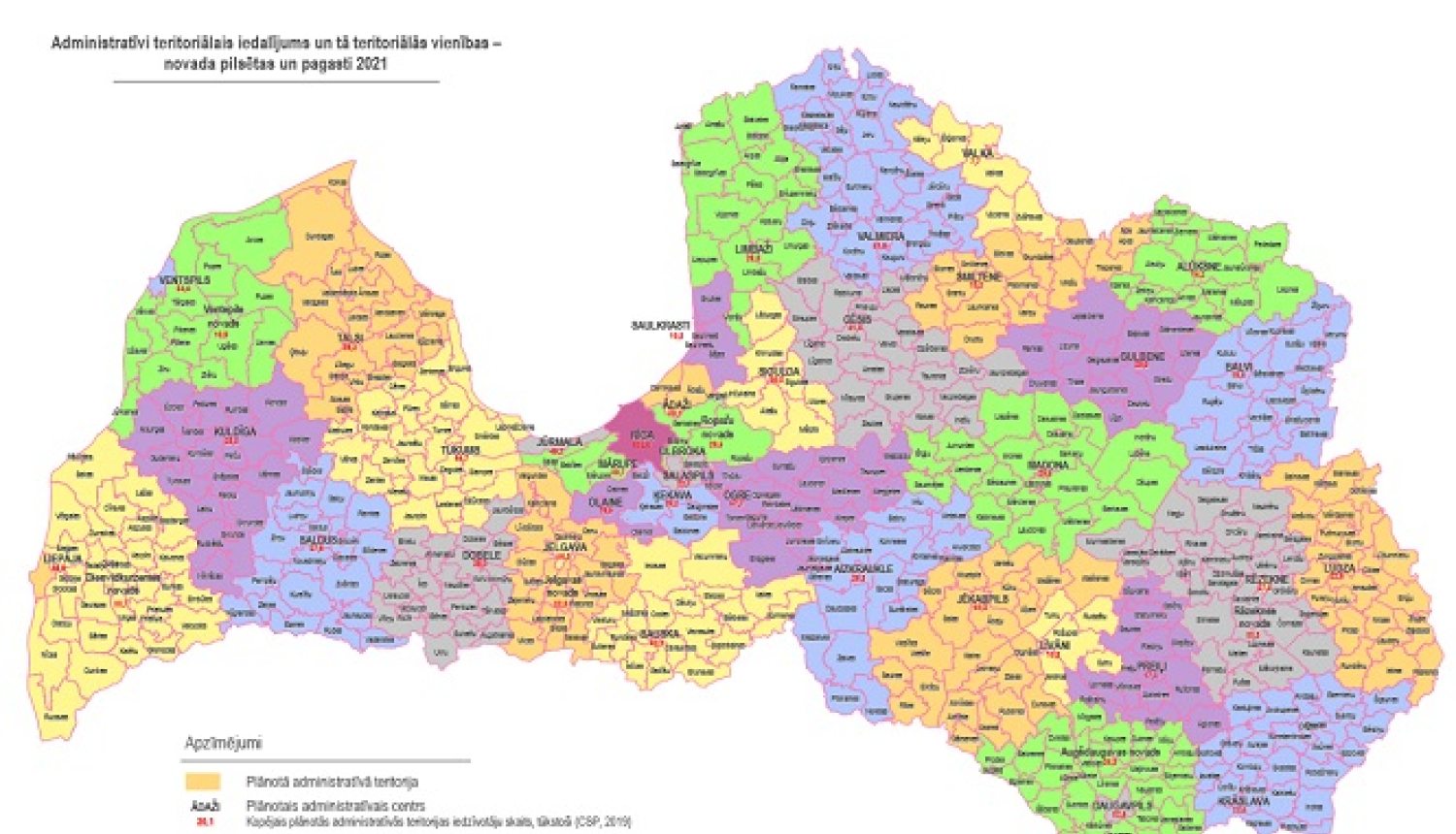 Latvijas administratīvās teritorijas pēc 2021.gada
