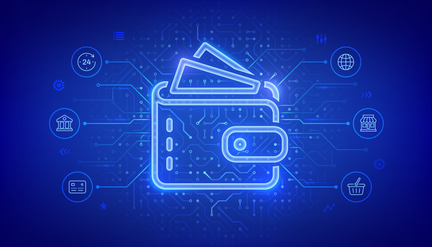 Attēls ar digitālu maku